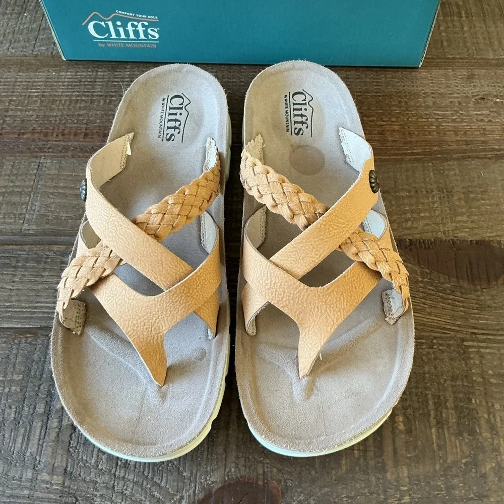 Cliffs by White Mountain Women's Bongo Slide Sandal Sz 9.5 - Picture 2 of 6